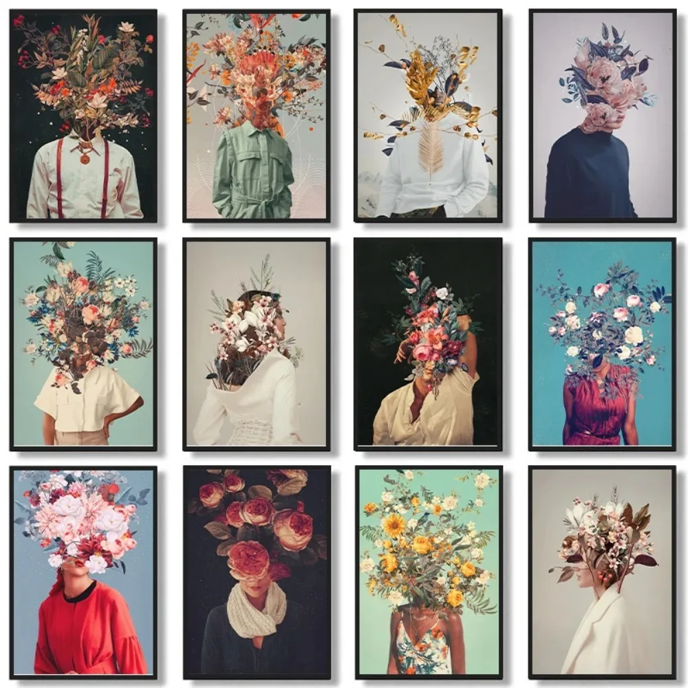 Home Decor Magazine - Fashion Magazine Modern Abstract Flower Face