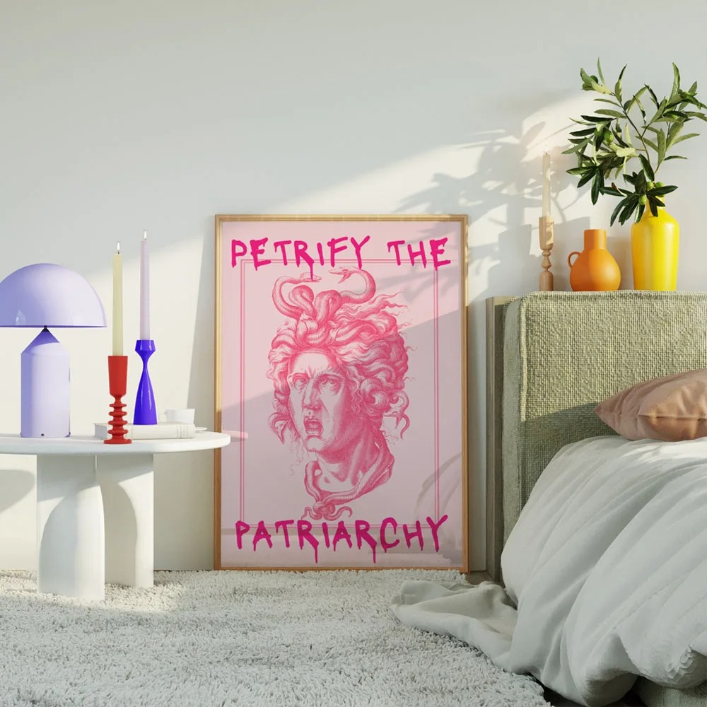 Abstract Feminist Color Letter - огляд і ціна Home Decor Y2K